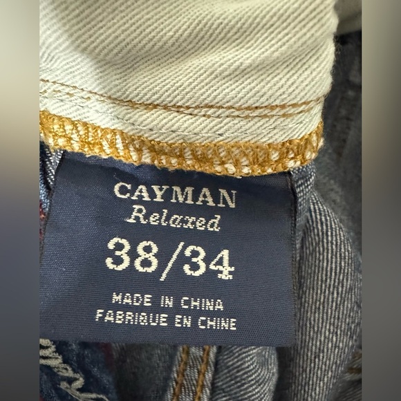 Tommy Bahama Cayman Relaxed Jeans Blue Denim 38x31 - Picture 9 of 16